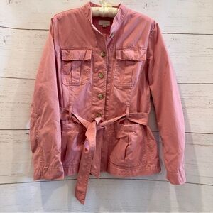 Belted Canvas Jacket – L